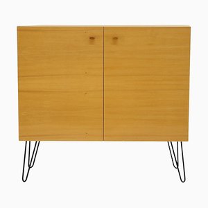 Vintage Birch & Iron Cabinet, 1970s-TZ-1296237