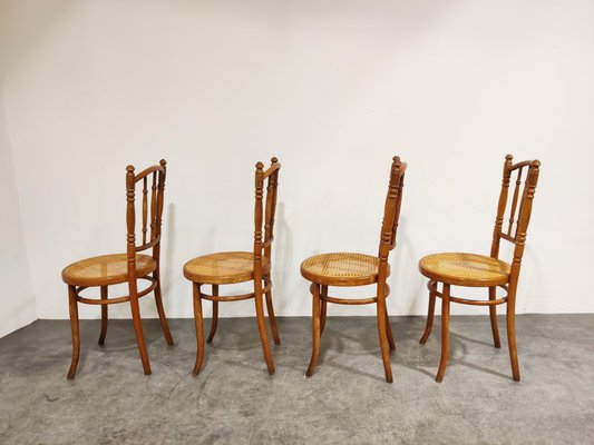 Vintage Bistro Chairs, 1950s, Set of 4-IRH-865956