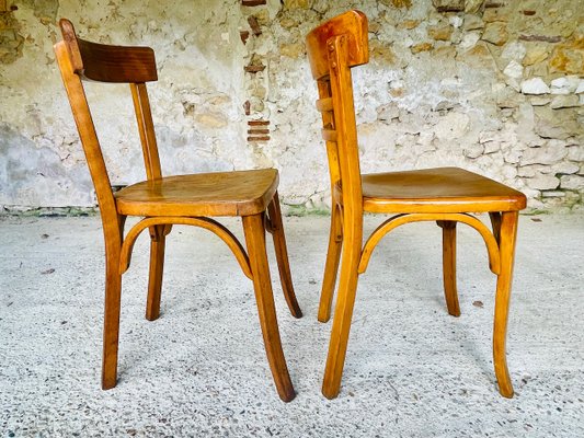 Vintage Bistro Chairs by Baumann, 1950s, Set of 2-OJT-2027120