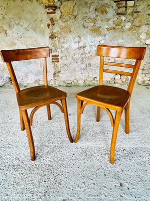 Vintage Bistro Chairs by Baumann, 1950s, Set of 2-OJT-2027120