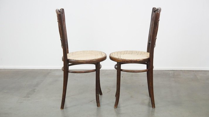 Vintage Bistro Design Chairs from Thonet, Set of 2-HPP-2034382