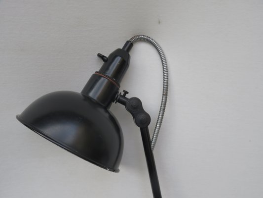 Vintage Black Aluminum Sconce from F.W. Schmid München-EY-748904