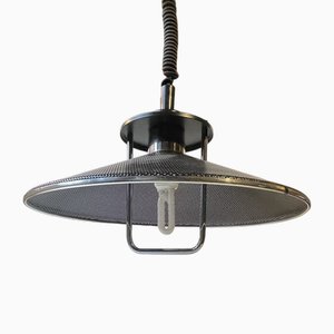 Vintage Black Architects Studio Rise and Fall Ceiling Lamp from Bell Belysning, 1980s-LCR-1755997