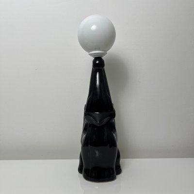 Vintage Black Ceramic Elephant and Balloon Table Lamp-XOM-2026017