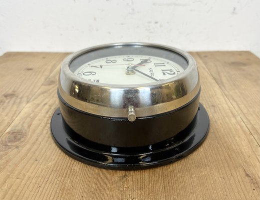 Vintage Black Kappa Maritime Wall Clock, 1980s-CGF-1703549