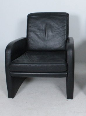 Vintage Black Leather Chair-HJY-1716317