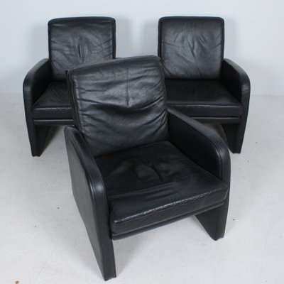 Vintage Black Leather Chair-HJY-1716317