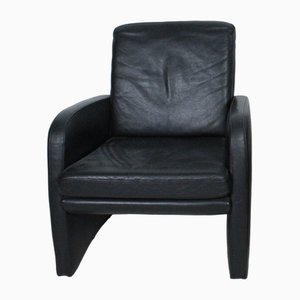 Vintage Black Leather Chair-HJY-1716317