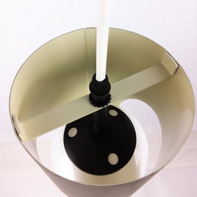 Vintage Black Metal Ceiling Lamp, 1960s-YBU-699665