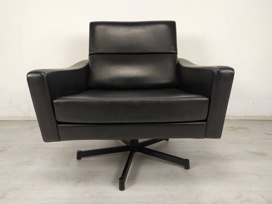 Vintage Black Swirl Armchair from Skai-EAD-1155618