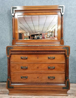 Vintage Blond Mahogany Drust of Psyche Dresser, 1880s-MWB-1320031