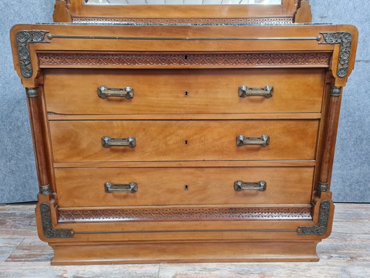 Vintage Blond Mahogany Drust of Psyche Dresser, 1880s-MWB-1320031