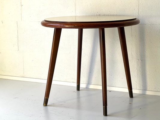 Vintage Blonde and Brown Coffee Table, 1950s-ALG-1348994