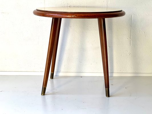 Vintage Blonde and Brown Coffee Table, 1950s-ALG-1348994