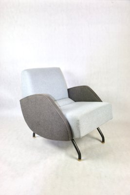 Vintage Blue Armchair by Janusz Różański, 1960s-UJQ-1720898