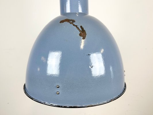 Vintage Blue Cast Iron Ceiling Lamp, 1950s-CGF-1438747