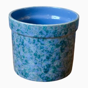 Vintage Blue Ceramic Pot Cover from Niederviller, 1970s-AIU-2031556