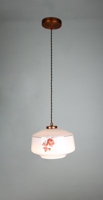 Vintage Blue Glass Pendant Light, 1970s-HGJ-738252