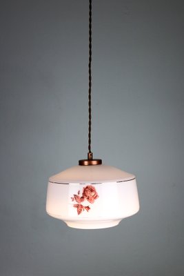 Vintage Blue Glass Pendant Light, 1970s-HGJ-738252