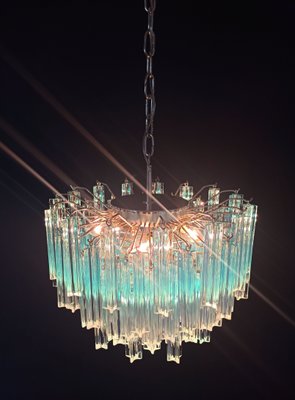 Vintage Blue Murano Glass Quadriedri Ceiling Lamp, 1980s-FHZ-705806