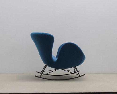 Vintage Blue Rocking Chair, 1980-WXK-2021647