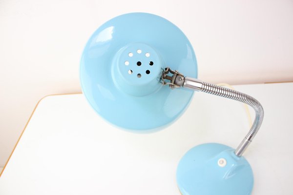 Vintage Blue Table Lamp, Hungary, 1960s-TZ-1291247