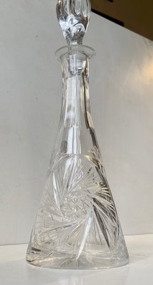 Vintage Bohemian Conical Etched Cristal Decanter, 1960s-LCR-1309525