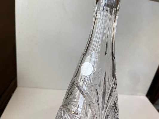 Vintage Bohemian Conical Etched Cristal Decanter, 1960s-LCR-1309525