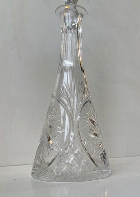 Vintage Bohemian Conical Etched Cristal Decanter, 1960s-LCR-1309525