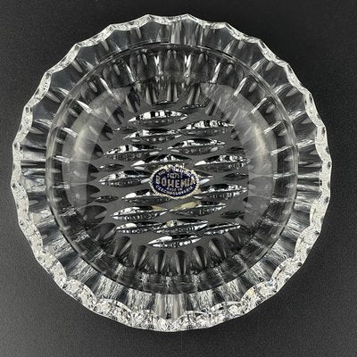 Vintage Bohemian Glass Ashtray by Bohemia Crystal, 1970s-WQC-2036157