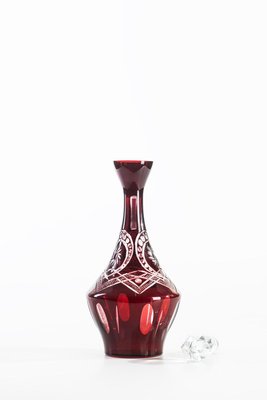 Vintage Bohemian Glass Liqueur Set, Set of 5-ZCI-752378