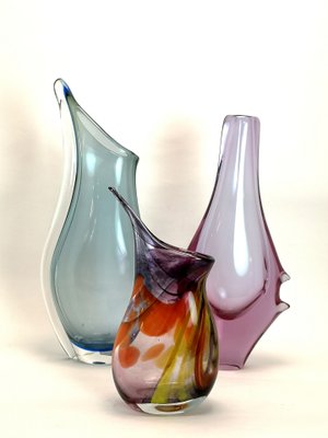 Vintage Bohemian Glass Vase, 1960s-UWE-1155732