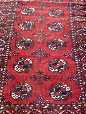 Vintage Bokhara Afghan Rug-YMM-1061714