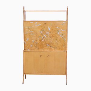 Vintage Bookcase Cabinet with Flap, 1960s-XSG-1796405