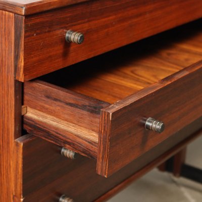 Vintage Bookcase in Exotic Wood and Brass, 1950s-VMM-1730185