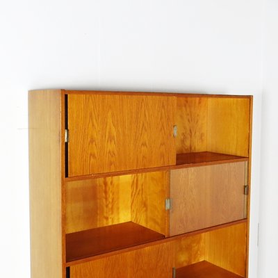 Vintage Bookcase in Wood and Steel-JUN-1789959