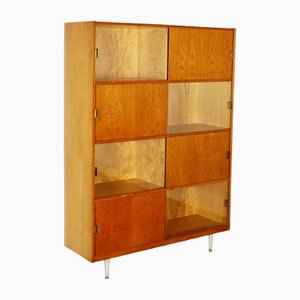 Vintage Bookcase in Wood and Steel-JUN-1789959