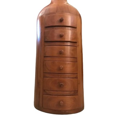 Vintage Bottle-Shaped Chest of Drawers in Wood-TCS-1800554