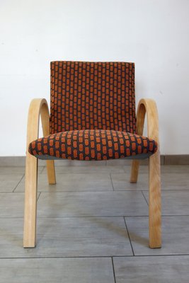 Vintage Bow Wood Armchair from Steiner, 1950s-XTZ-2023586