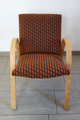 Vintage Bow Wood Armchair from Steiner, 1950s-XTZ-2023586