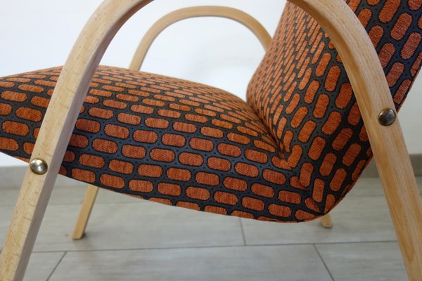 Vintage Bow Wood Armchair from Steiner, 1950s-XTZ-2023586