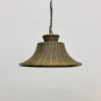 Vintage Braided Brass Hanging Lamp, 1950s-BGP-1765693