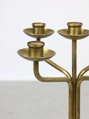 Vintage Brass 5-Arm Candle Holder-HGJ-1440949