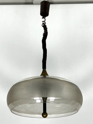 Vintage Brass and Acrylic Ceiling Light by Goffredo Reggiani, Italy, 1960s-OT-1718589