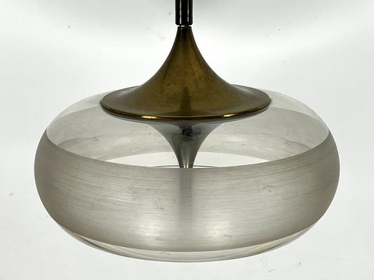 Vintage Brass and Acrylic Ceiling Light by Goffredo Reggiani, Italy, 1960s-OT-1718589