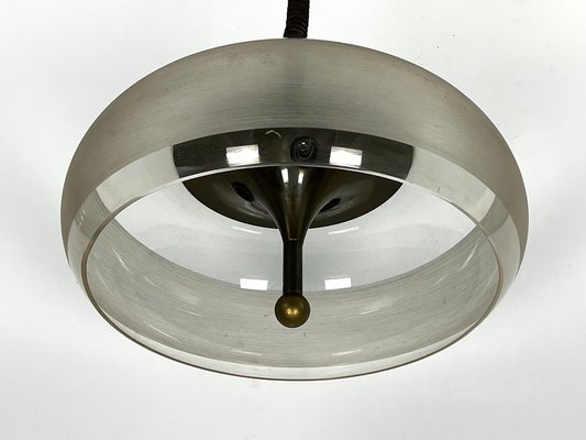 Vintage Brass and Acrylic Ceiling Light by Goffredo Reggiani, Italy, 1960s-OT-1718589