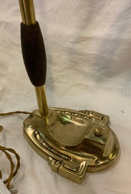 Vintage Brass and Bronze Churchill Table Lamp, 1920s-NUO-1348929