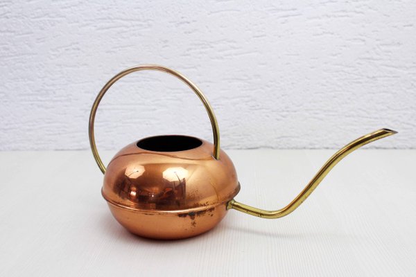 Vintage Brass and Copper Watering Can, France, 1960s-BQF-2024787