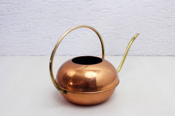 Vintage Brass and Copper Watering Can, France, 1960s-BQF-2024787