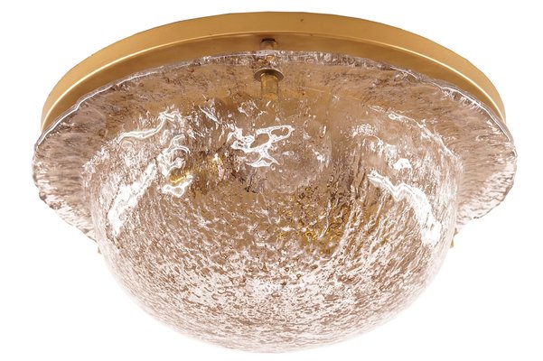 Vintage Brass and Glass Flush Mount from Cosack-KIJ-803893